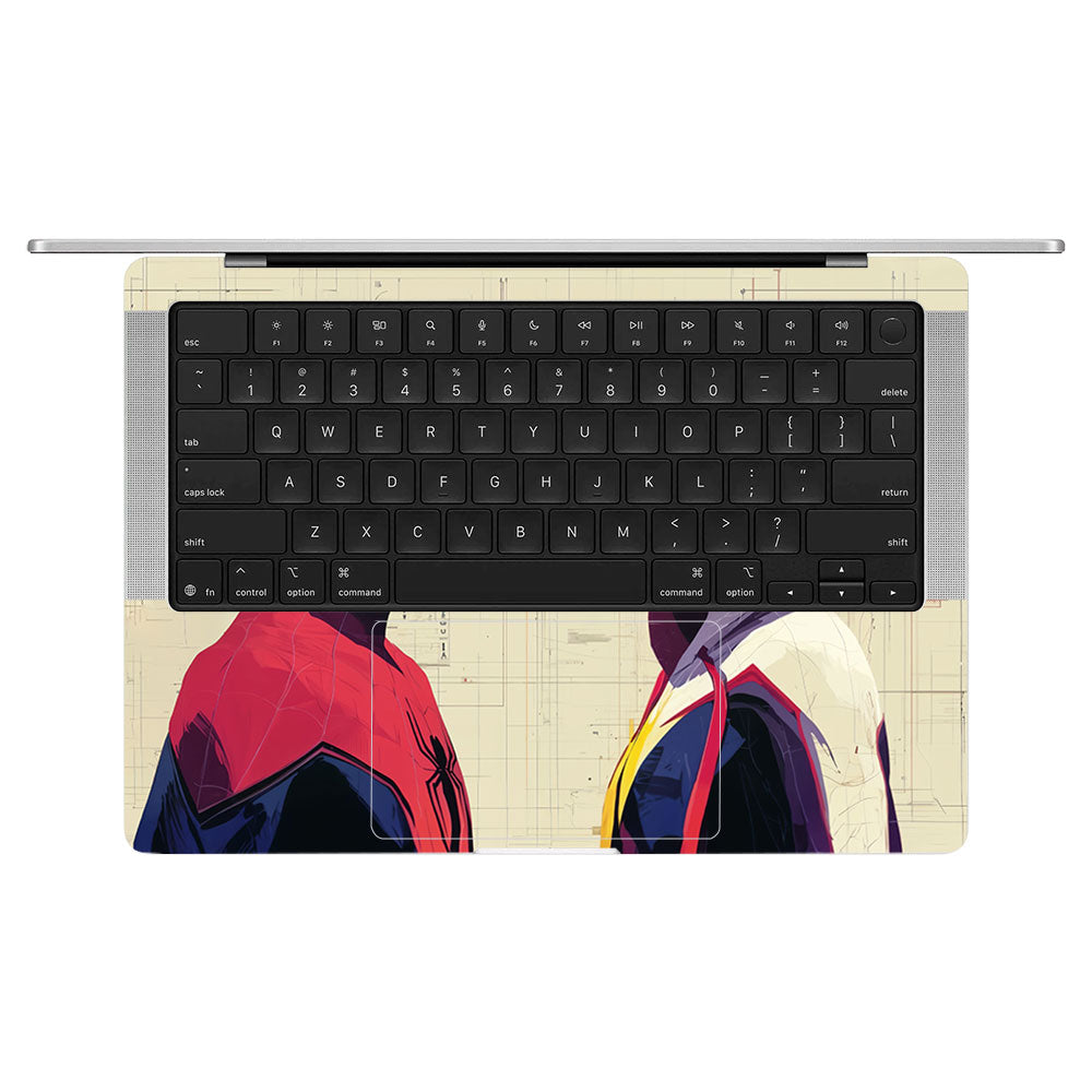 Spider Man X Spider Gwen MacBook Pro 14 M5 2025 Laptop Skin