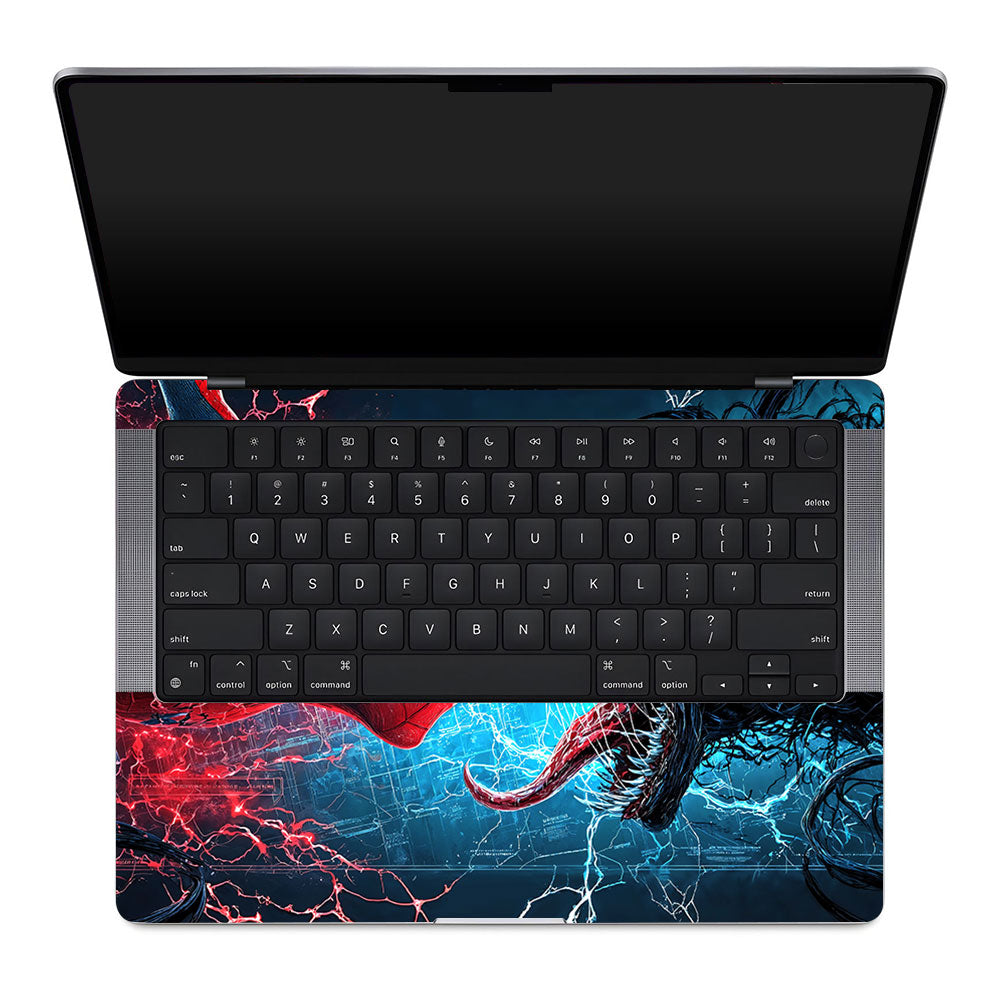 Spiderman vs Venom Showdown MacBook Pro 14 M1, M2, M3, M4 2021-2024 3D Laptop Skin
