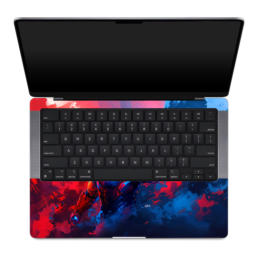 Iron Man Arc Reactor Power MacBook Pro 14 M1, M2, M3, M4 2021-2024 Laptop Skin
