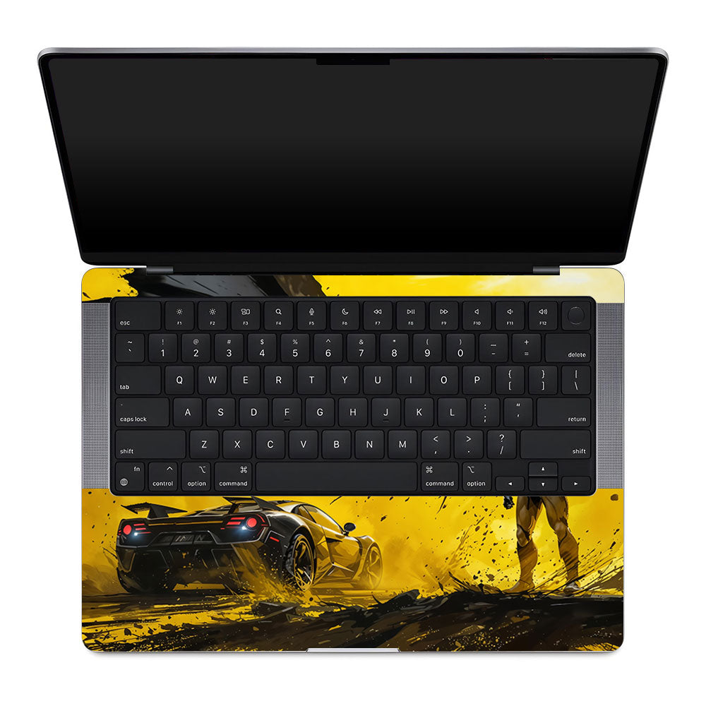 Dark Knight Velocity MacBook Pro 14 M1, M2, M3, M4 2021-2024 Laptop Skin