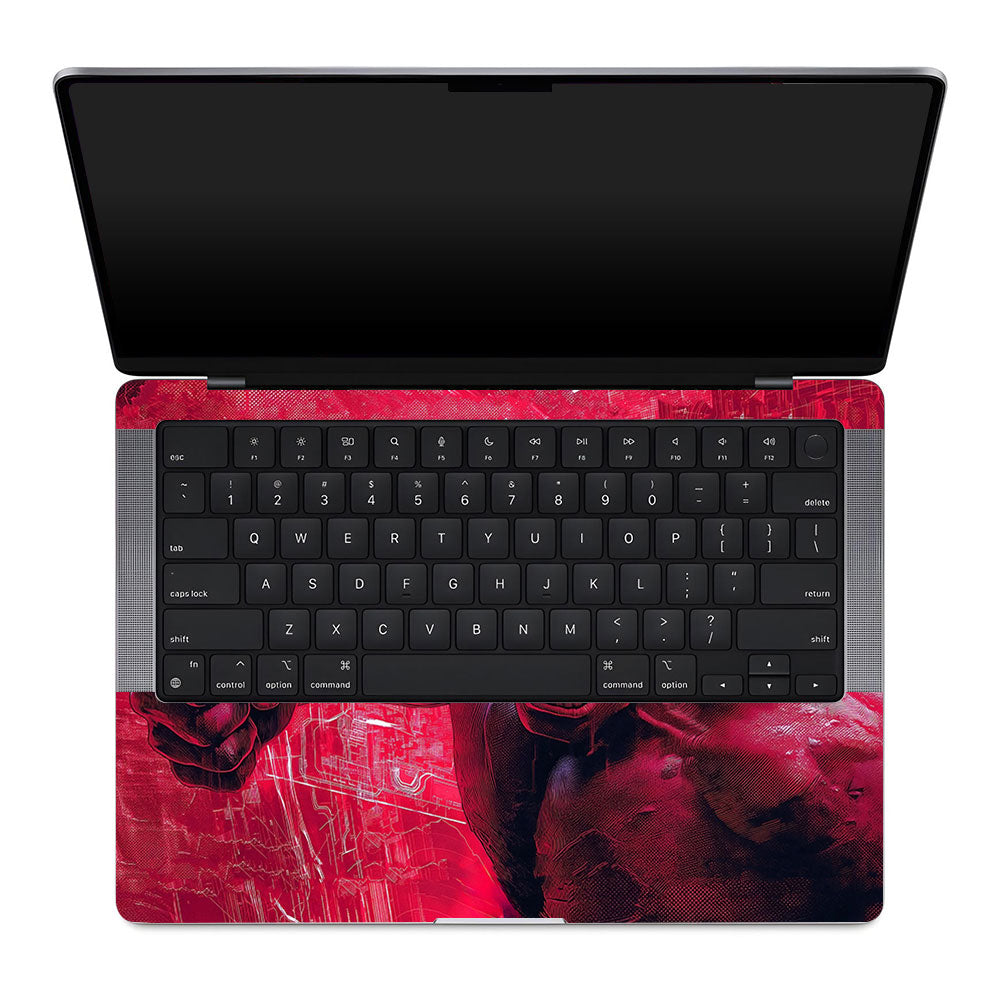 Gamma Rage Red Hulk MacBook Pro 14 M1, M2, M3, M4 2021-2024 Laptop Skin