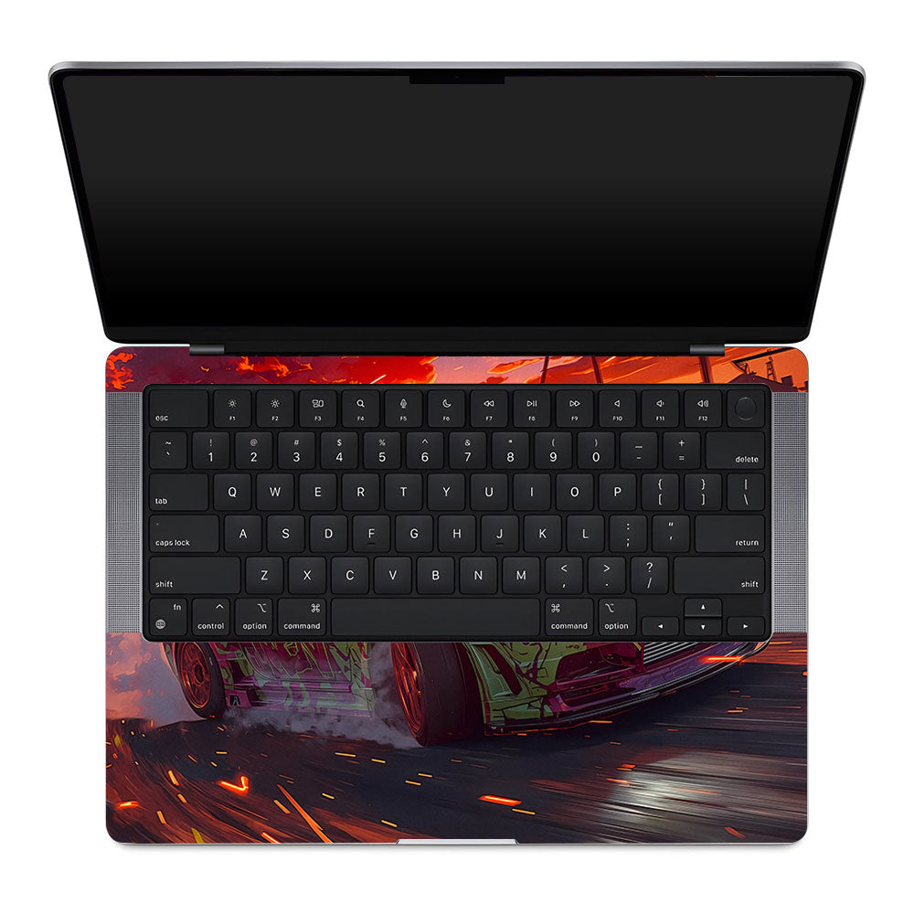 Tokyo Drift Vibes MacBook Pro 14 M1, M2, M3, M4 2021-2024 Laptop Skin