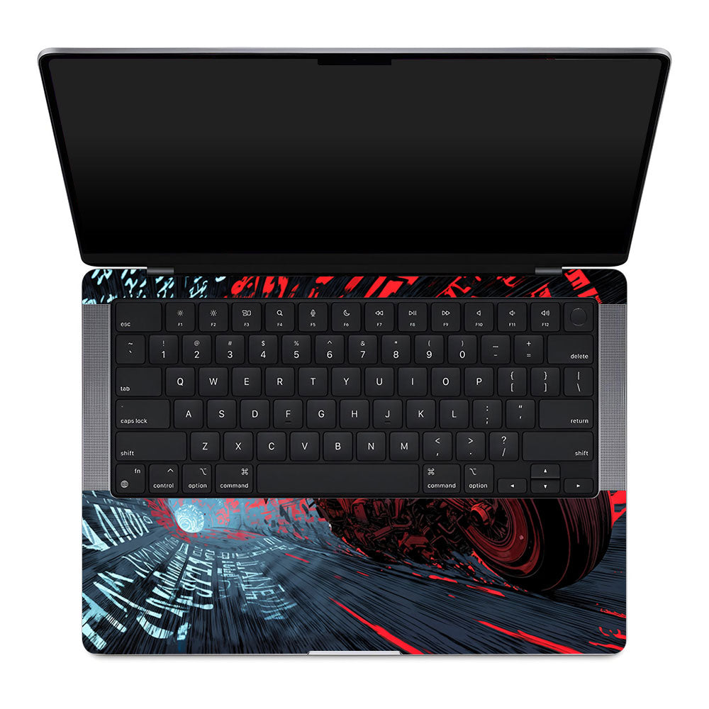 Dark Knight Overdrive MacBook Pro 14 M1, M2, M3, M4 2021-2024 3D Laptop Skin