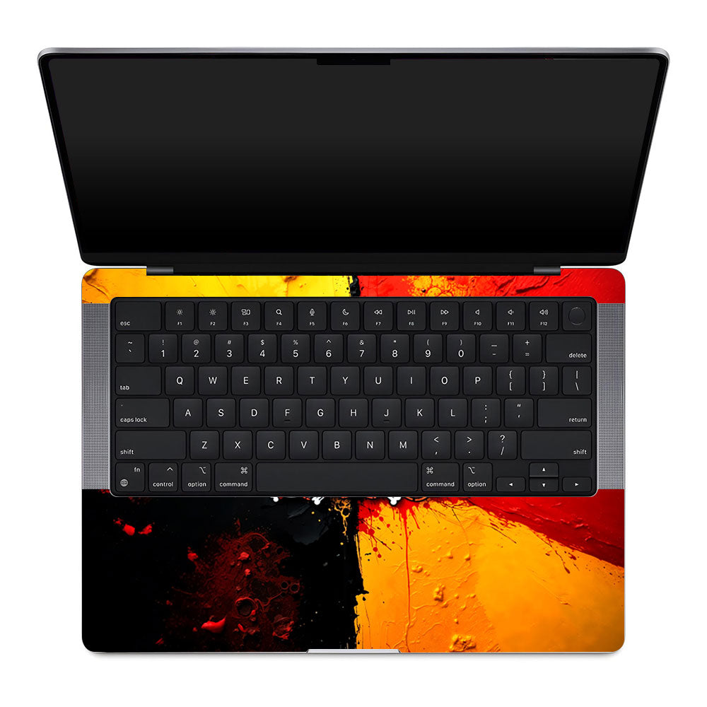 One Piece Paint Splash MacBook Pro 14 M1, M2, M3, M4 2021-2024 Laptop Skin