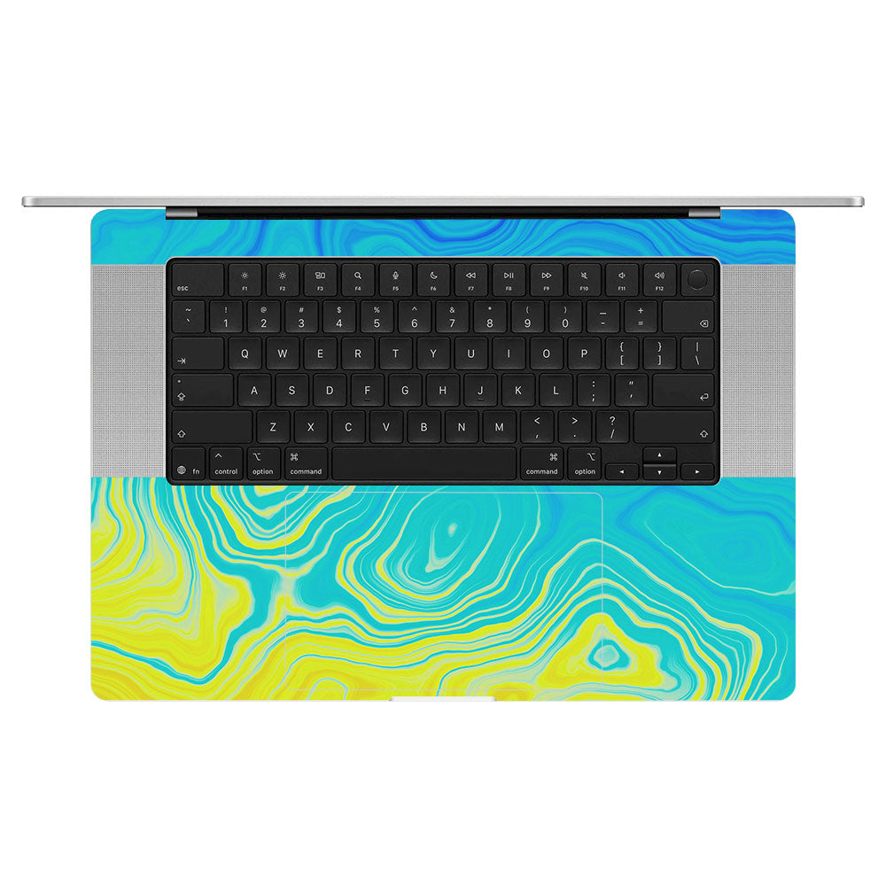 Ocean Gradient Waves MacBook Pro 16 M5 Pro/Max 2026 Laptop Skin