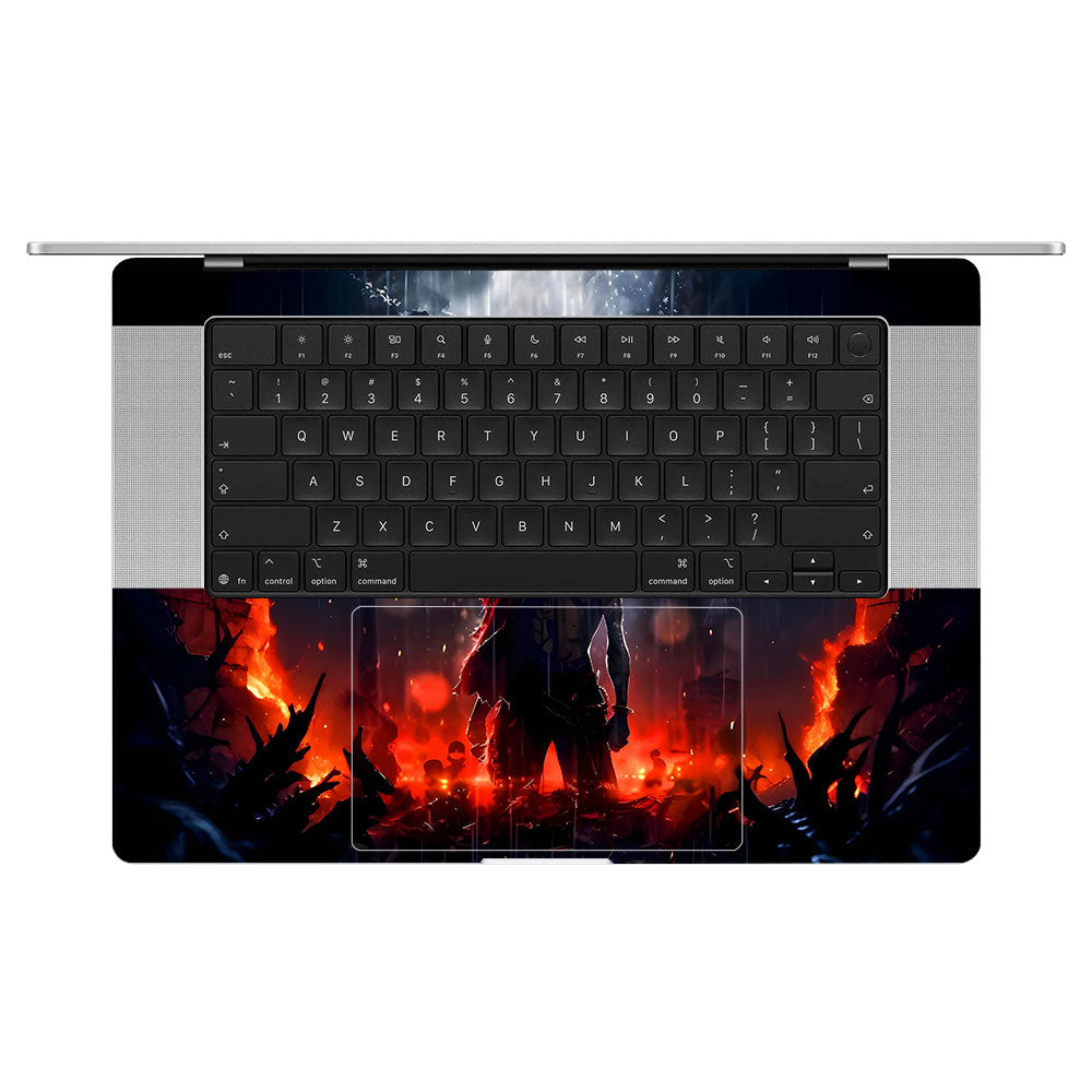 Monkey D. Luffy Blazing Red MacBook Pro 16 M5 Pro/Max 2026 Laptop Skin