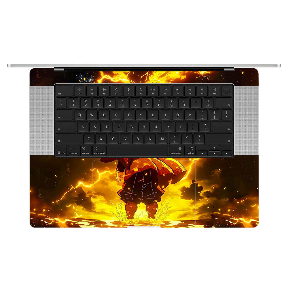 Zenitsu Lightning Strike MacBook Pro 16 M5 Pro/Max 2026 Laptop Skin