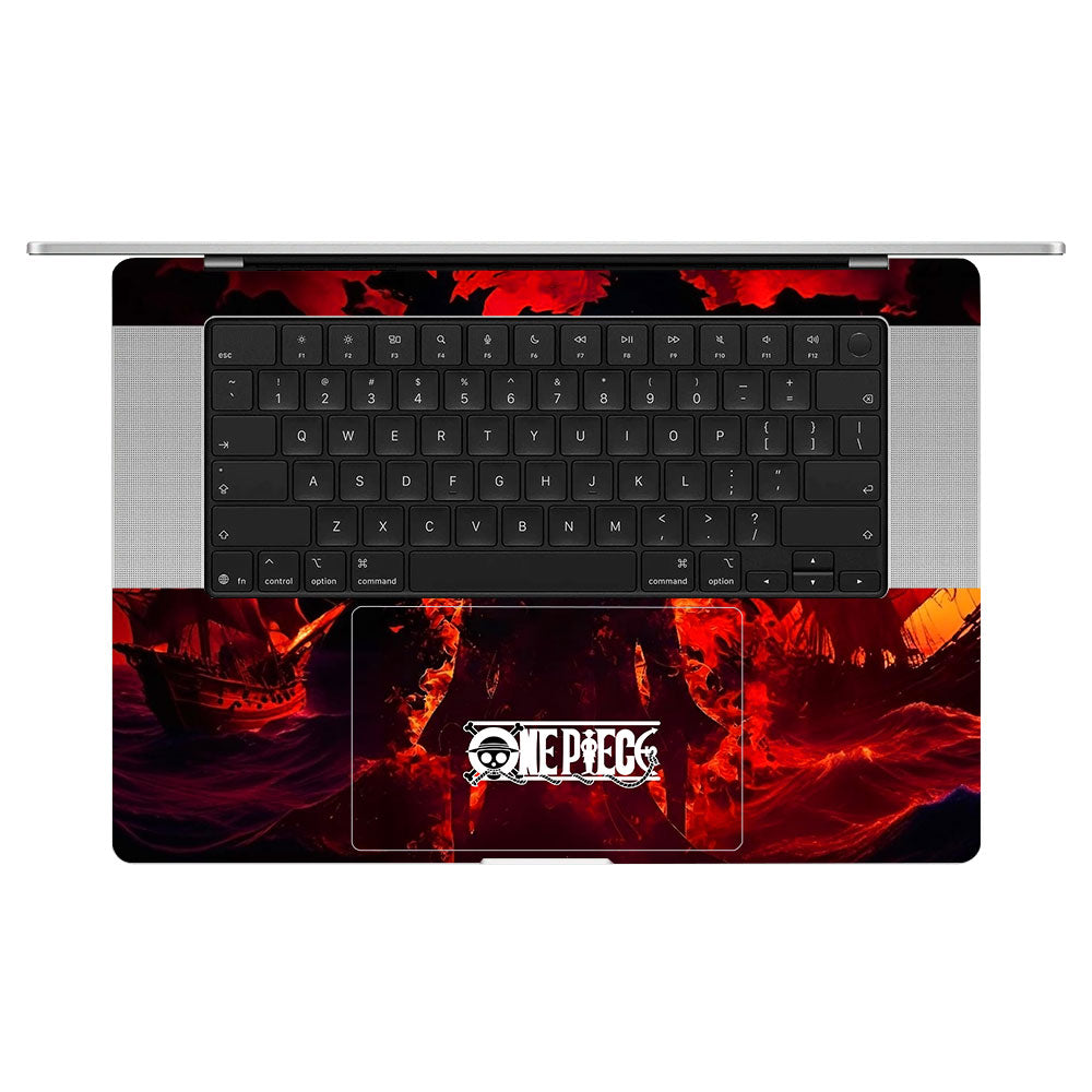Luffy's Burning Tide MacBook Pro 16 M5 Pro/Max 2026 Laptop Skin