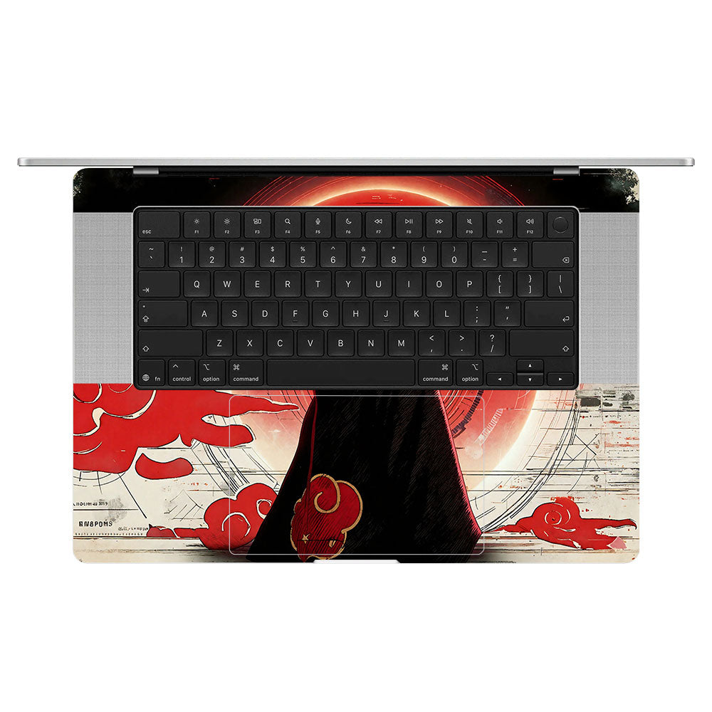 Itachi Uchiha Mark of the Akatsuki MacBook Pro 16 M5 Pro/Max 2026 Laptop Skin