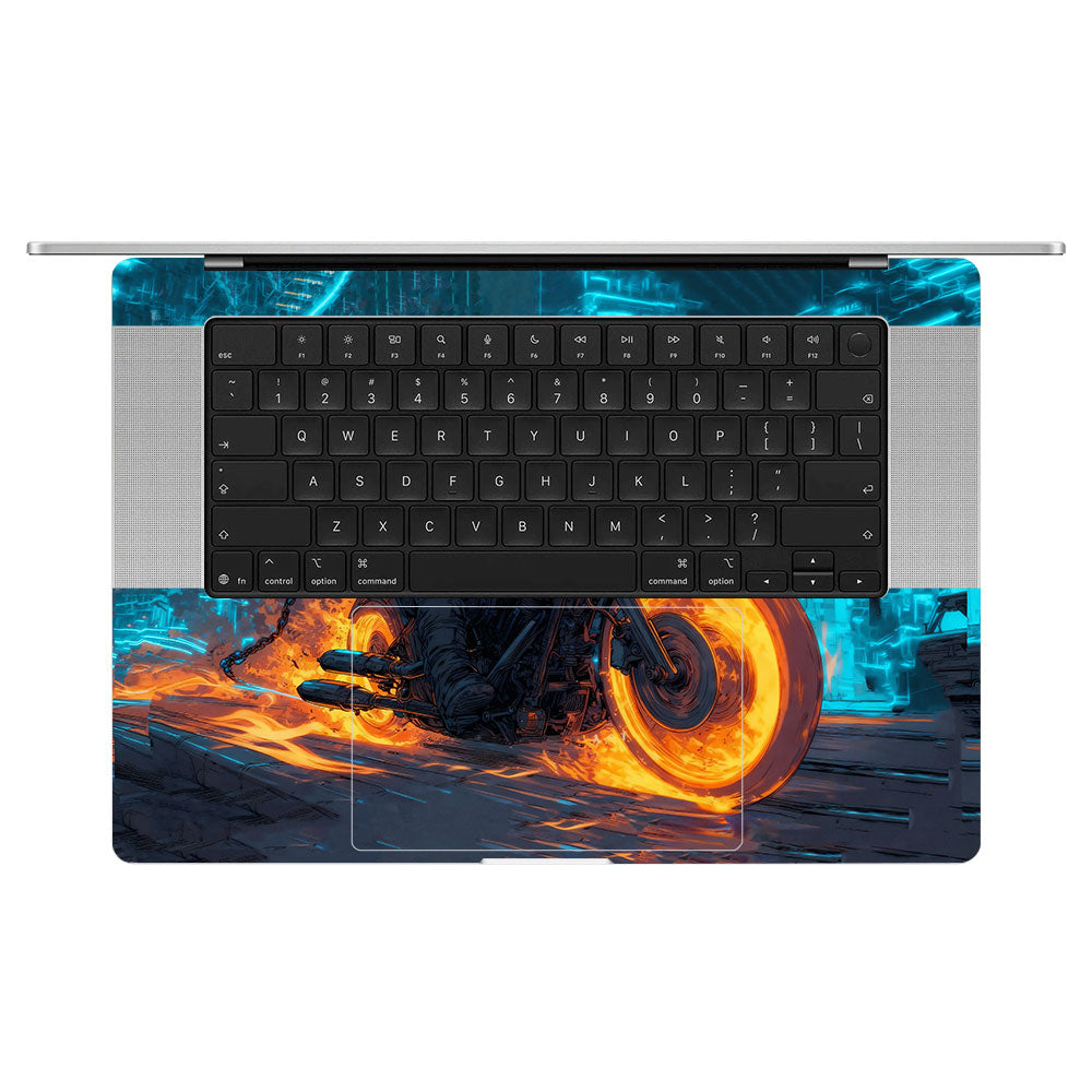 Hellfire Rider MacBook Pro 16 M5 Pro/Max 2026 Laptop Skin