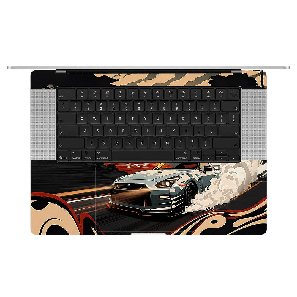 Samurai Rising Sun GTR MacBook Pro 16 M5 Pro/Max 2026 Laptop Skin