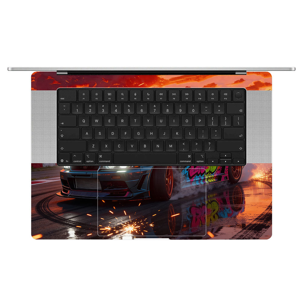 Tokyo Drift Vibes MacBook Pro 16 M5 Pro/Max 2026 Laptop Skin