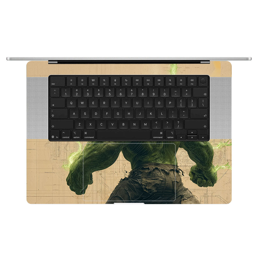 Hulk Unleashed MacBook Pro 16 M5 Pro/Max 2026 Laptop Skin