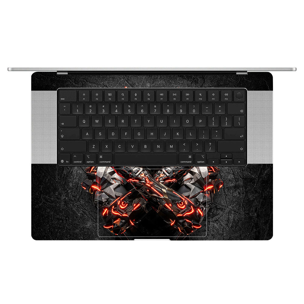 Black Panther Glowing Fury MacBook Pro 16 M5 Pro/Max 2026 Laptop Skin