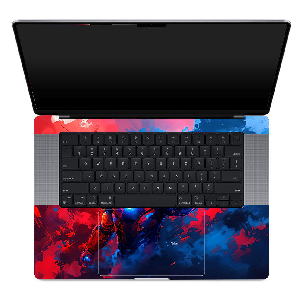 Iron Man Arc Reactor Power MacBook Pro 16 M1, M2, M3, M4 2021-2024 Laptop Skin