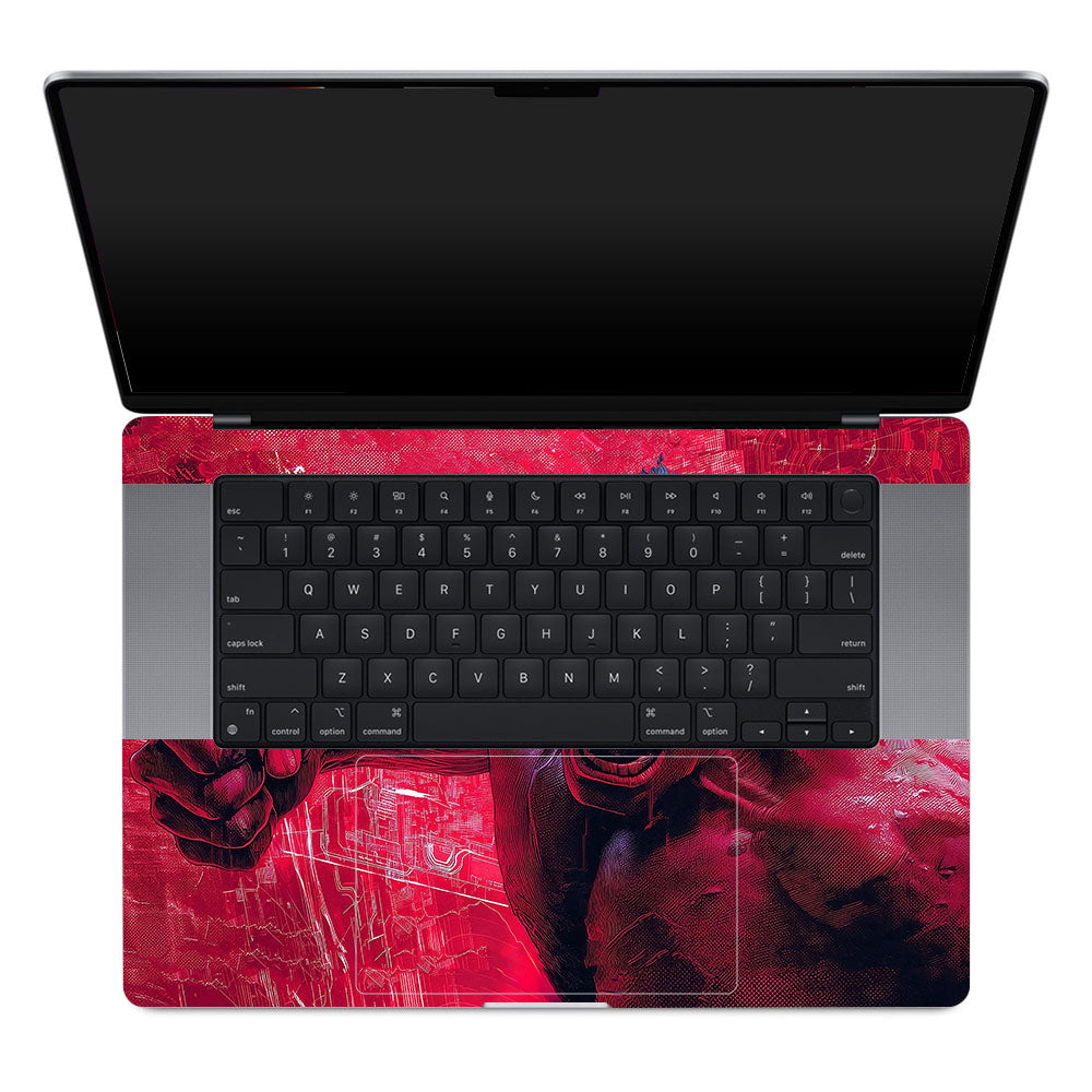 Gamma Rage Red Hulk MacBook Pro 16 M1, M2, M3, M4 2021-2024 Laptop Skin