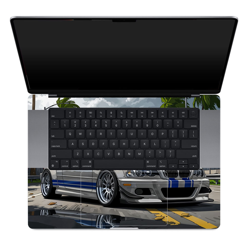 Street Icon BMW E46 Drift Legend MacBook Pro 16 M1, M2, M3, M4 2021-2024 Laptop Skin