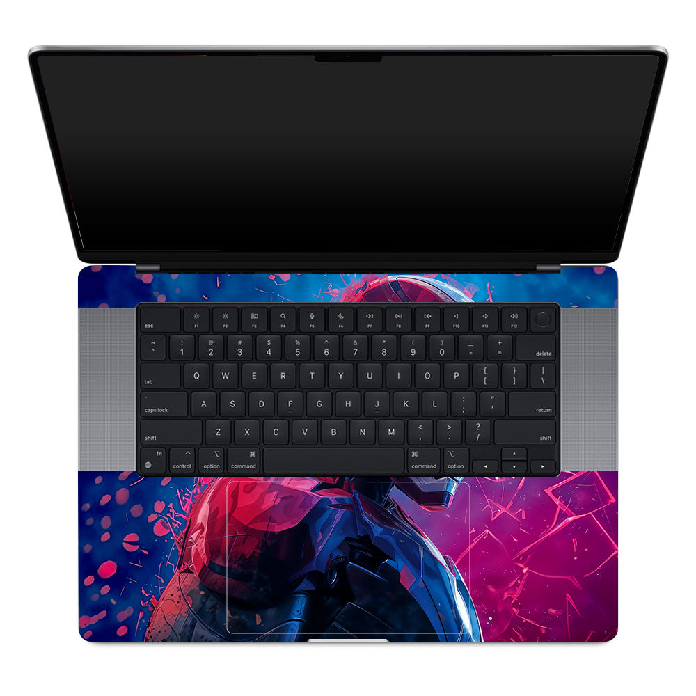 Iron Man Neon Tech MacBook Pro 16 M1, M2, M3, M4 2021-2024 Laptop Skin