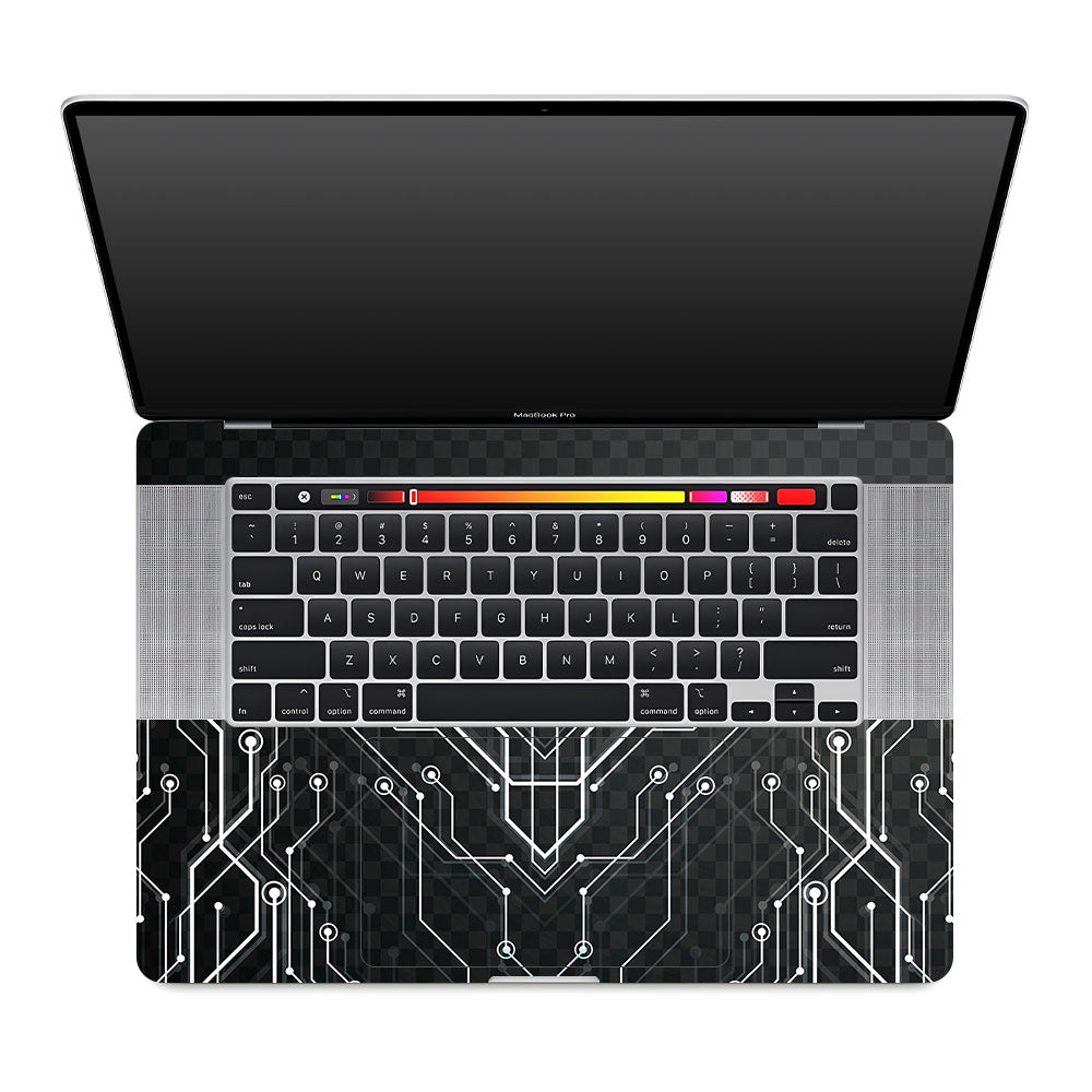 Black Digital Circuit MacBook Pro 16 2019 Laptop Skin
