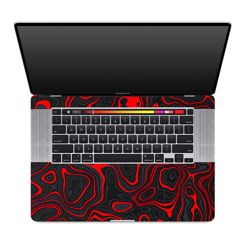 Crimson Waves MacBook Pro 16 2019 Laptop Skin