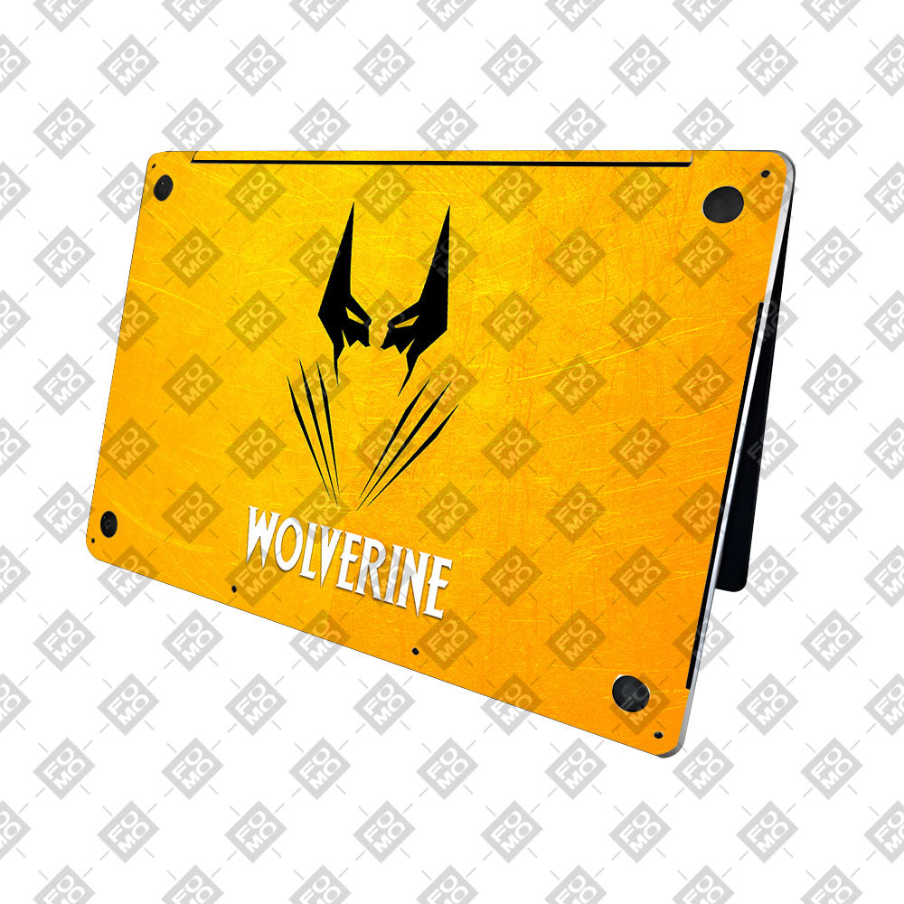 Wolverine with Yellow Background MacBook Neo 13 Laptop Skin