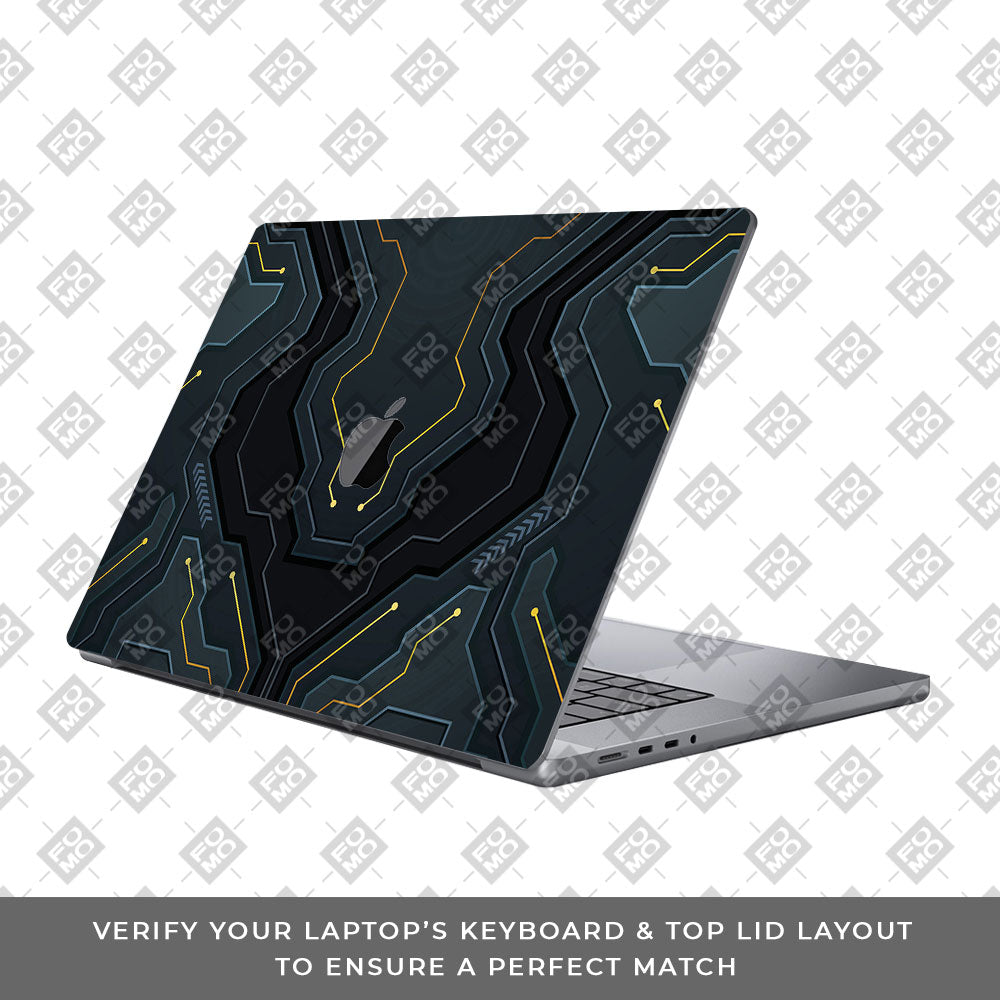Futuristic Techno MacBook Pro 16 2019 Laptop Skin