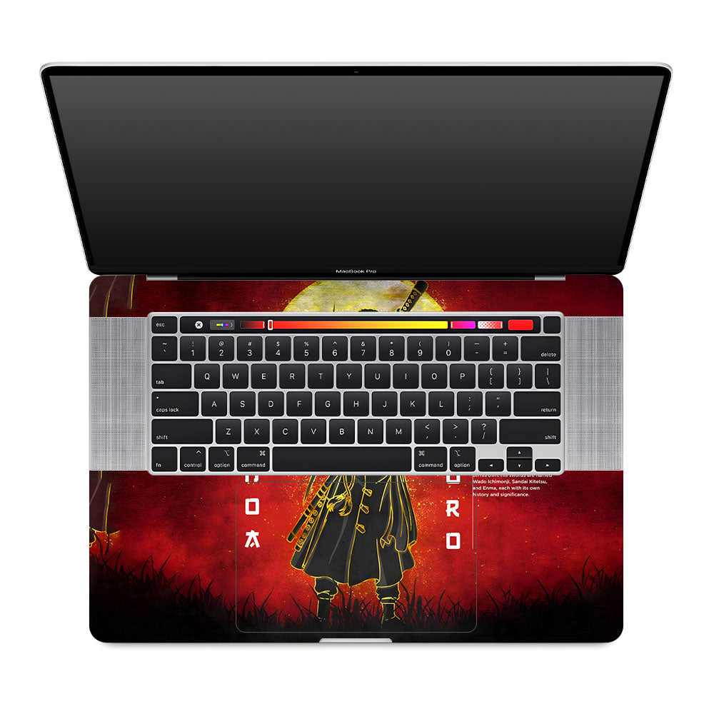 Zoro Under Golden Moon MacBook Pro 16 2019 Laptop Skin