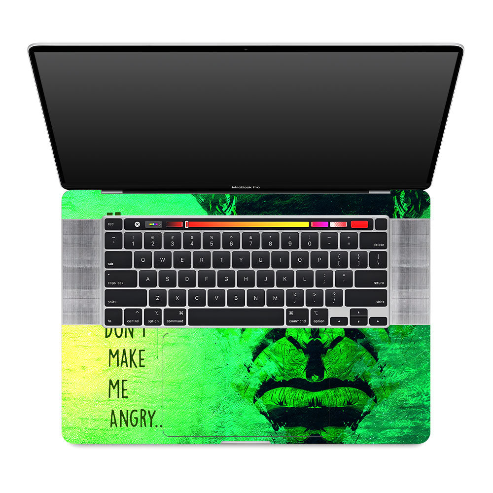 Hulk Don't Make Me Angry MacBook Pro 16 2019 Laptop Skin