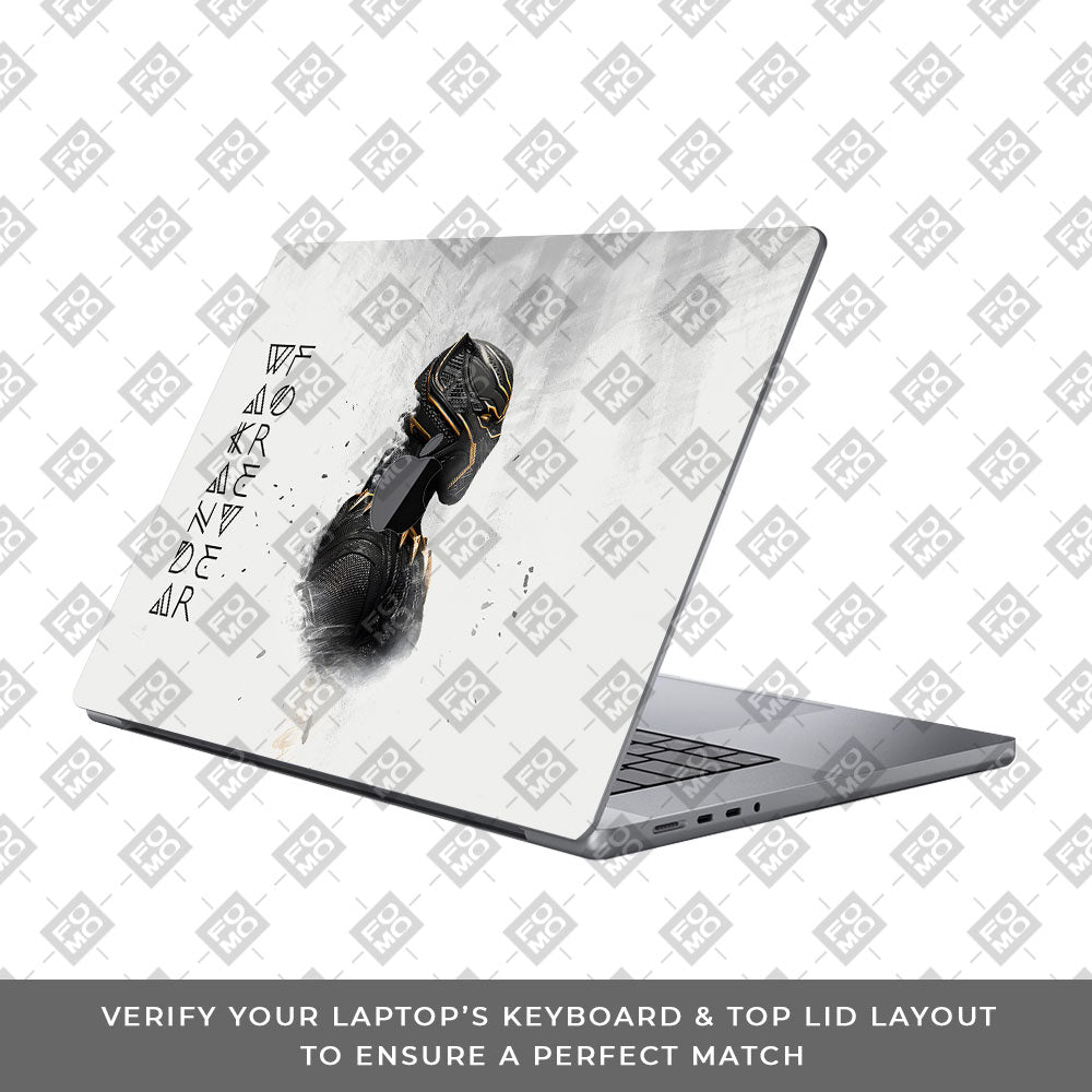 Wakanda Forever Black Panther Comic MacBook Pro 16 2019 Laptop Skin