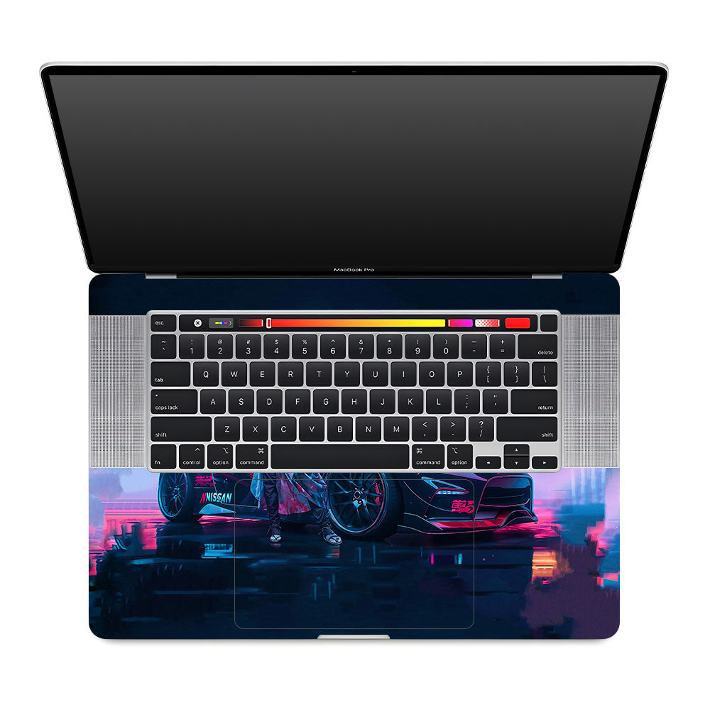 Neon Bloom Nezuko Racer MacBook Pro 16 2019 Laptop Skin
