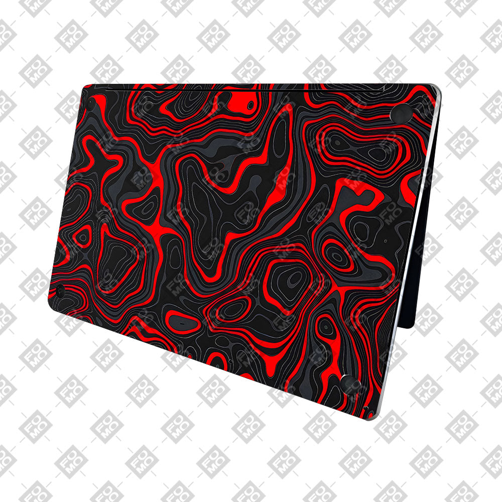 Crimson Waves MacBook Pro 16 2019 Laptop Skin
