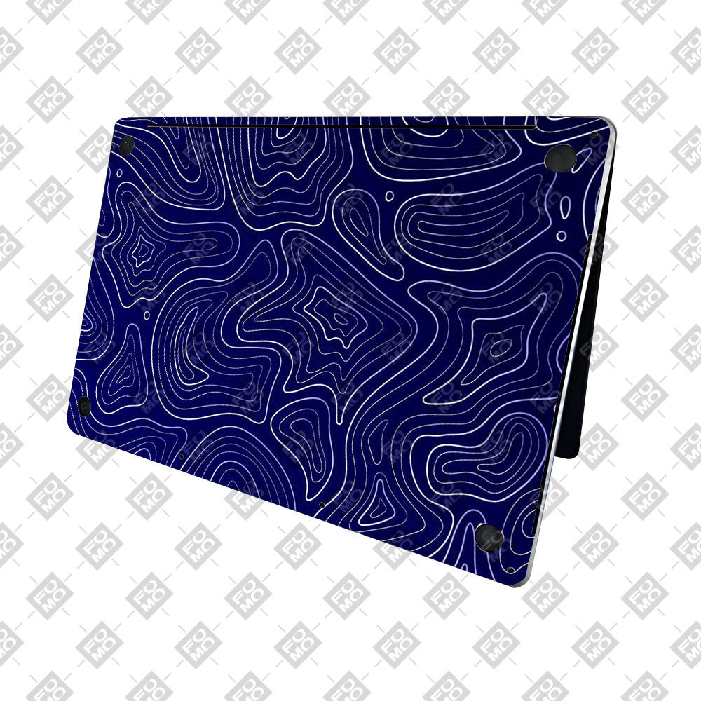 Deep Blue Contour Depths MacBook Neo 13 Laptop Skin