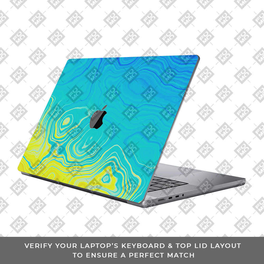 Ocean Gradient Waves MacBook Pro 16 2019 Laptop Skin