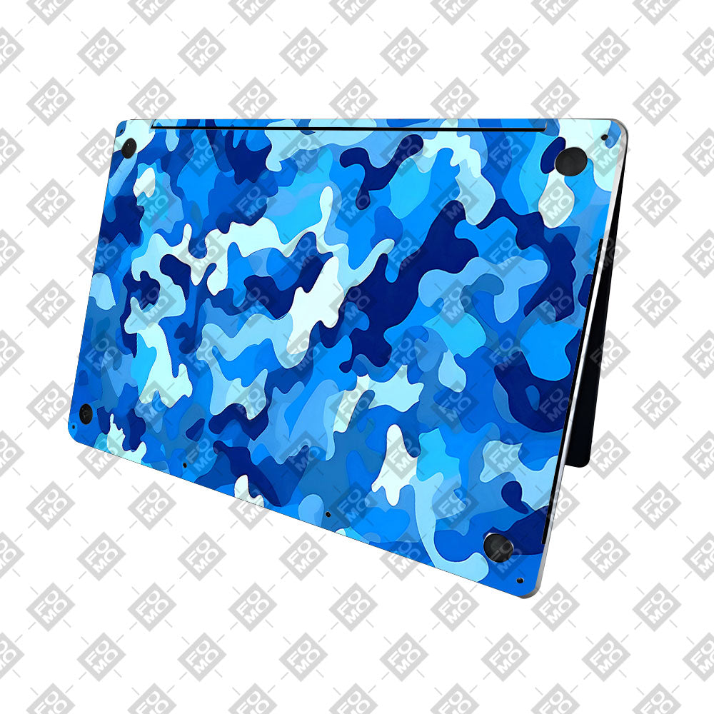 Arctic Blue Camo Pattern MacBook Pro 16 2019 Laptop Skin