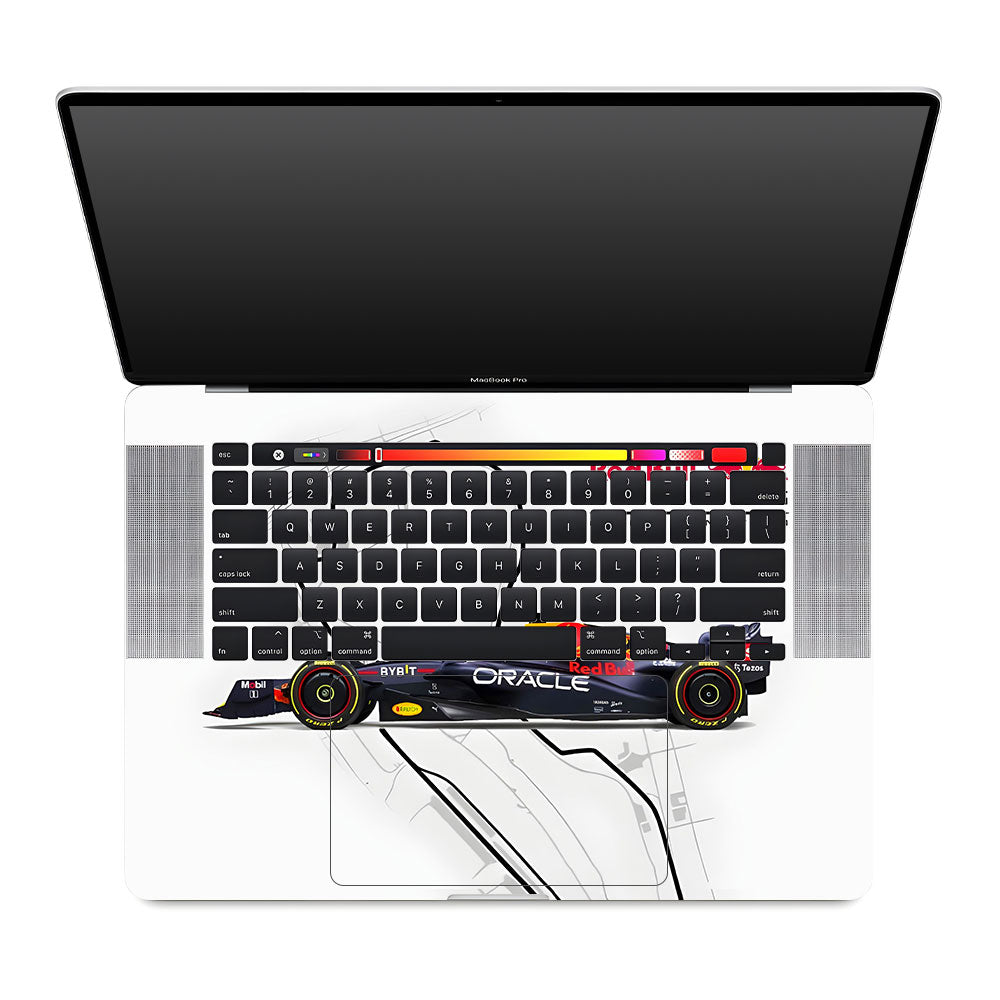 Red Bull Racing in Action MacBook Pro 16 2019 Laptop Skin