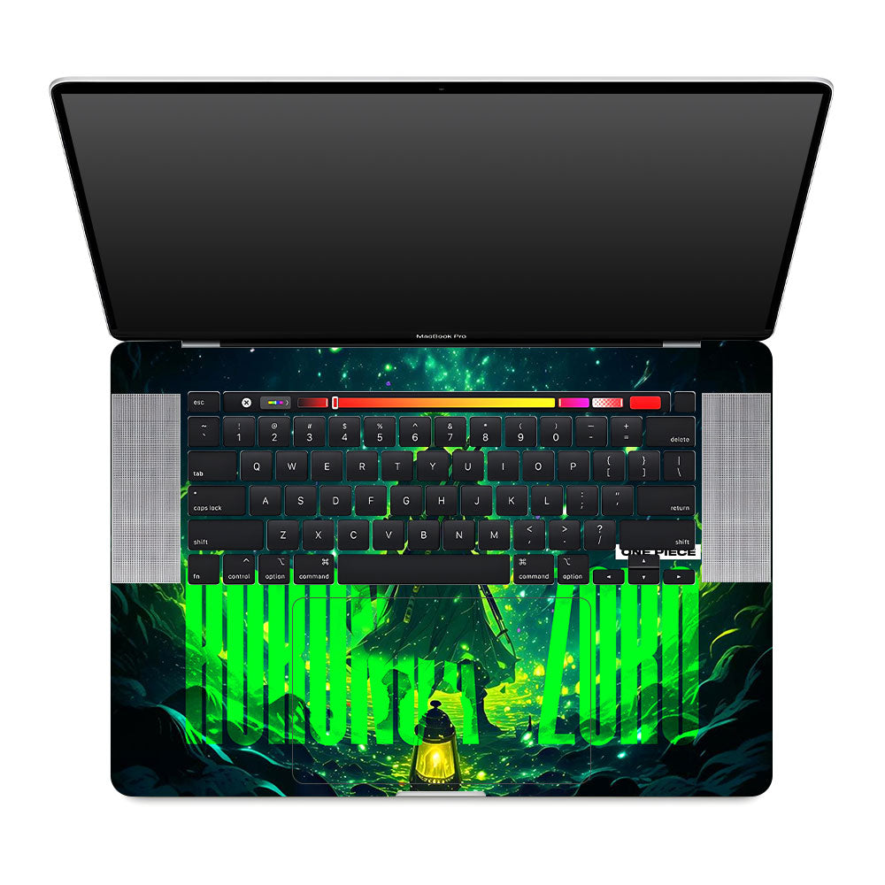 Roronoa Zoro Green Fury MacBook Pro 16 2019 Laptop Skin
