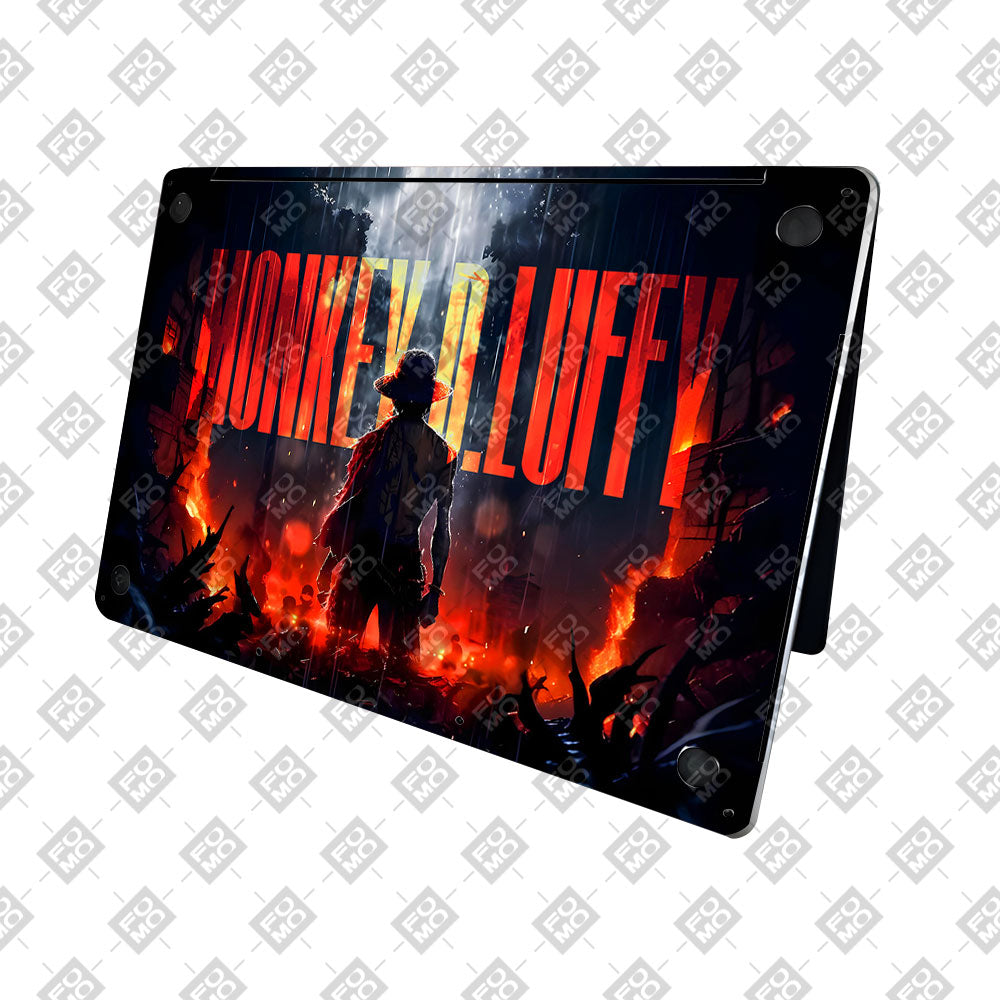 Monkey D. Luffy Blazing Red MacBook Pro 16 2019 Laptop Skin