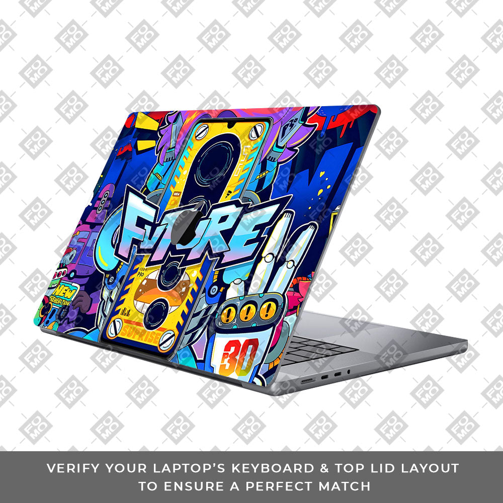 Futuristic Cyberpunk Vision MacBook Pro 16 2019 Laptop Skin