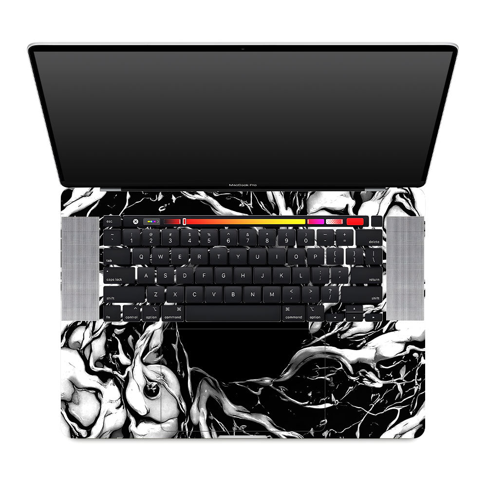 Spiderman Web Black MacBook Pro 16 2019 Laptop Skin