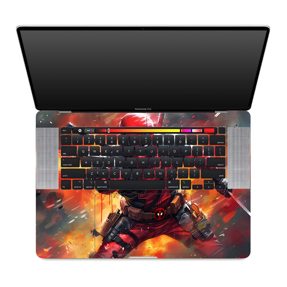 Deadpool in Action MacBook Pro 16 2019 Laptop Skin