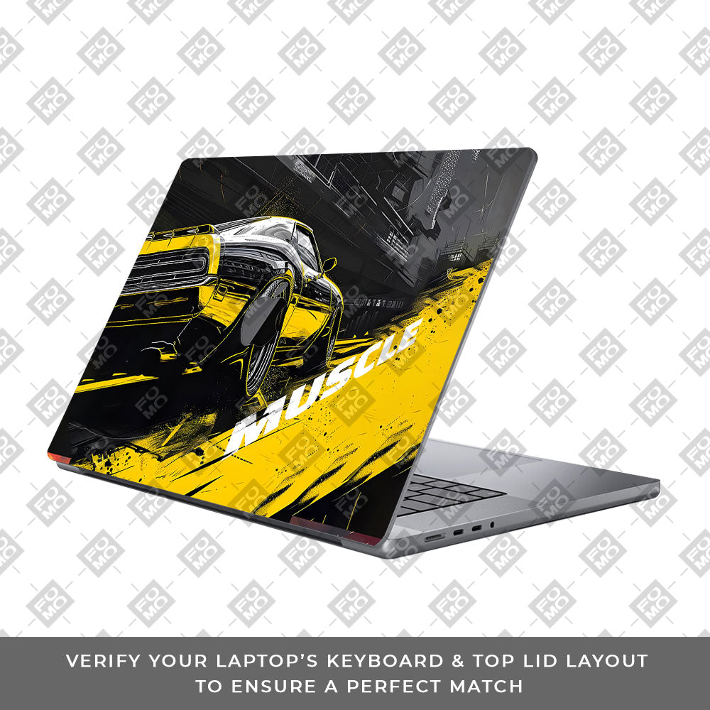 Black Muscle MacBook Pro 16 2019 Laptop Skin