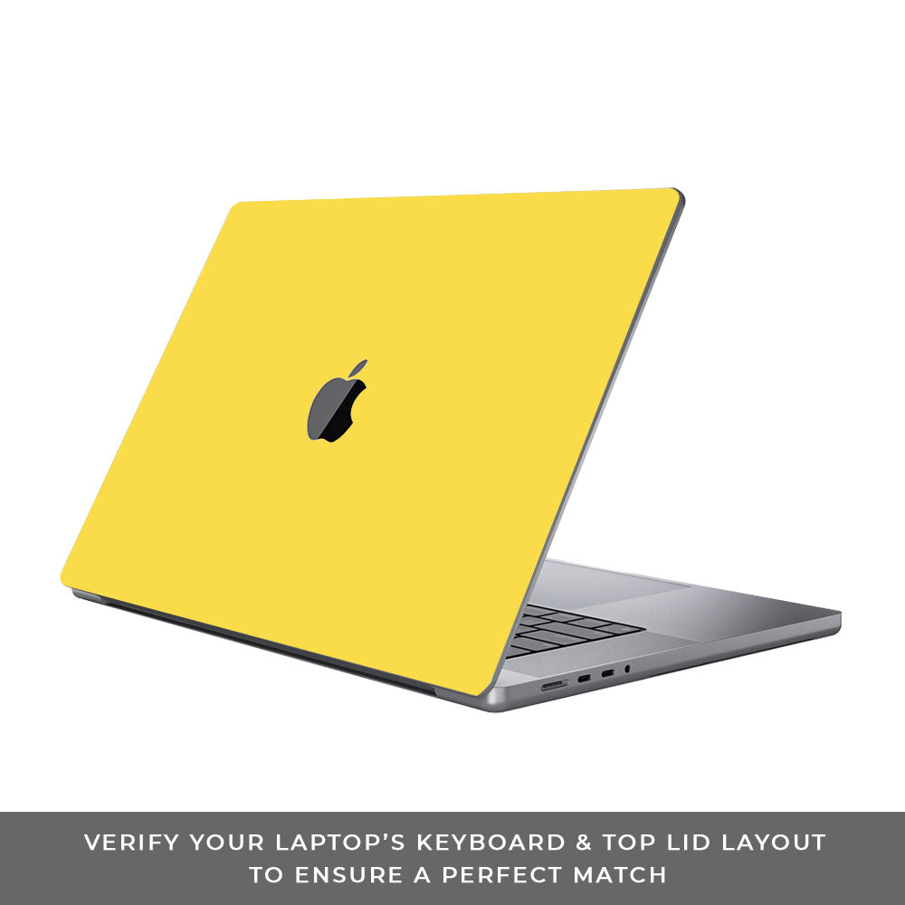 Textured Yellow MacBook Pro 16 2019 Laptop Skin