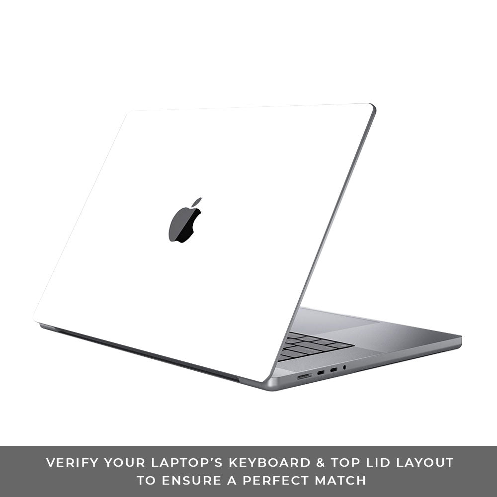 Textured White MacBook Pro 16 2019 Laptop Skin