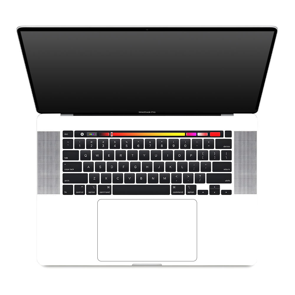 Textured White MacBook Pro 16 2019 Laptop Skin