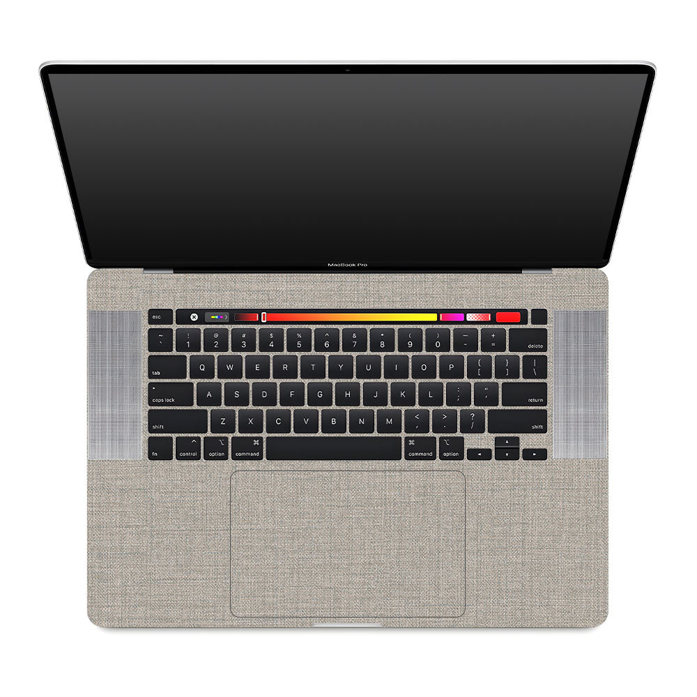 Textured Fabric Grey MacBook Pro 16 2019 Laptop Skin