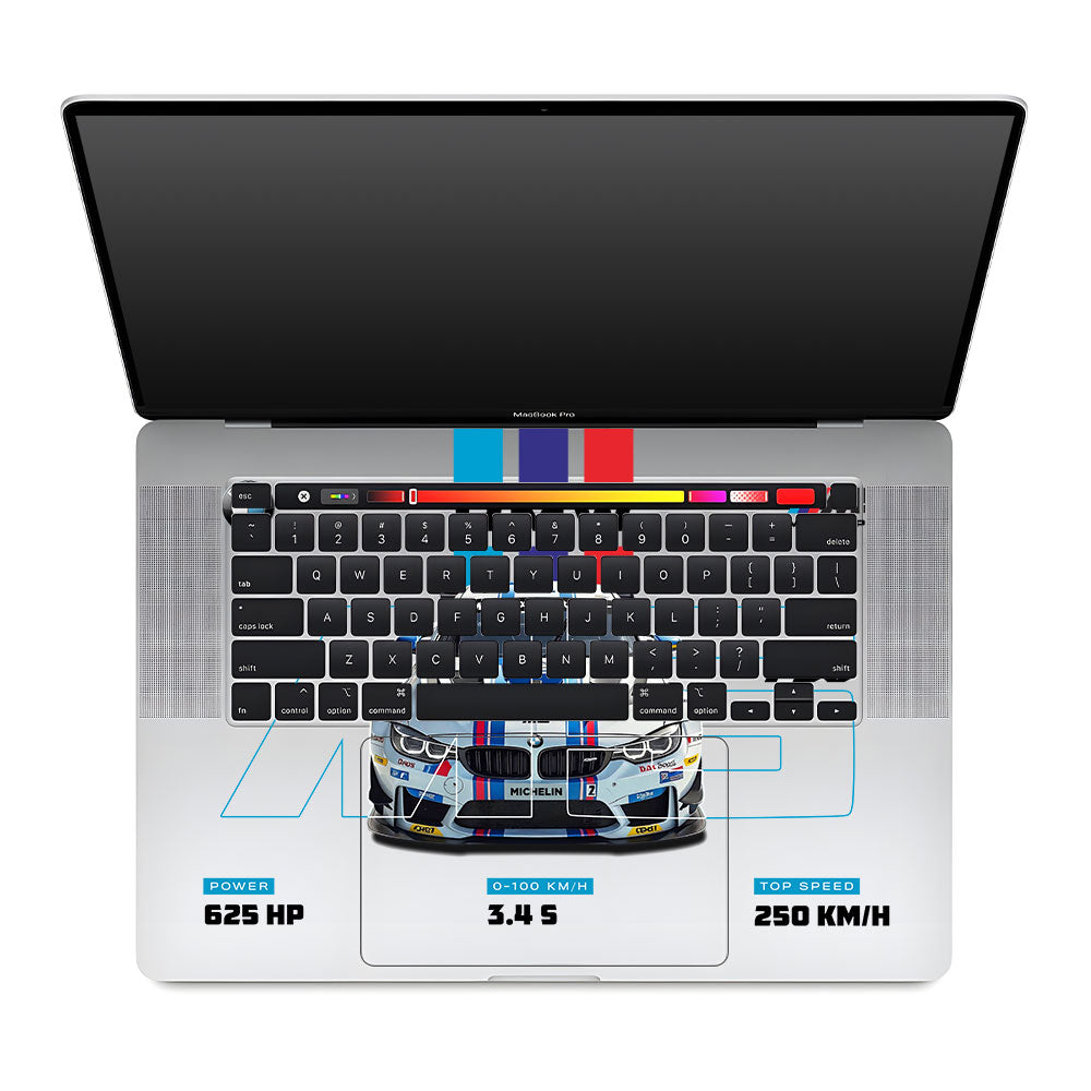 Transparent BMW M5 MacBook Pro 16 2019 Laptop Skin