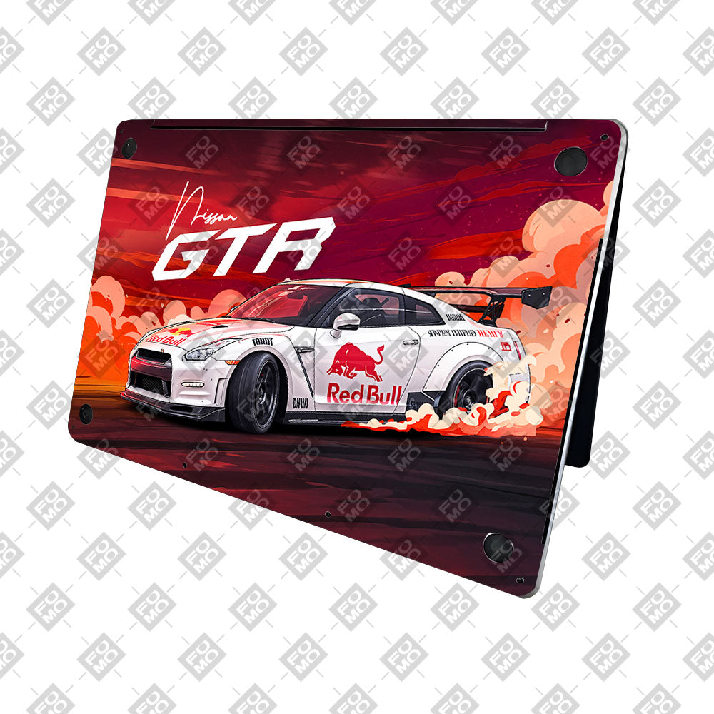 Nissan GTR Red Bull Drift Fury MacBook Pro 16 2019 3D Laptop Skin