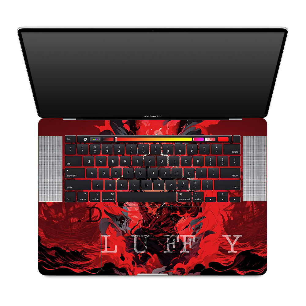 Red King Luffy MacBook Pro 16 2019 Laptop Skin