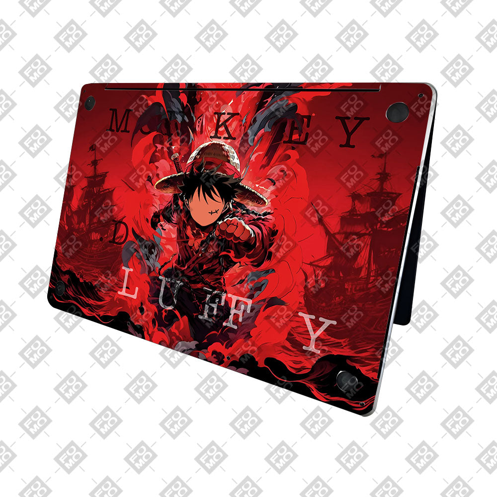 Red King Luffy MacBook Neo 13 3D Laptop Skin