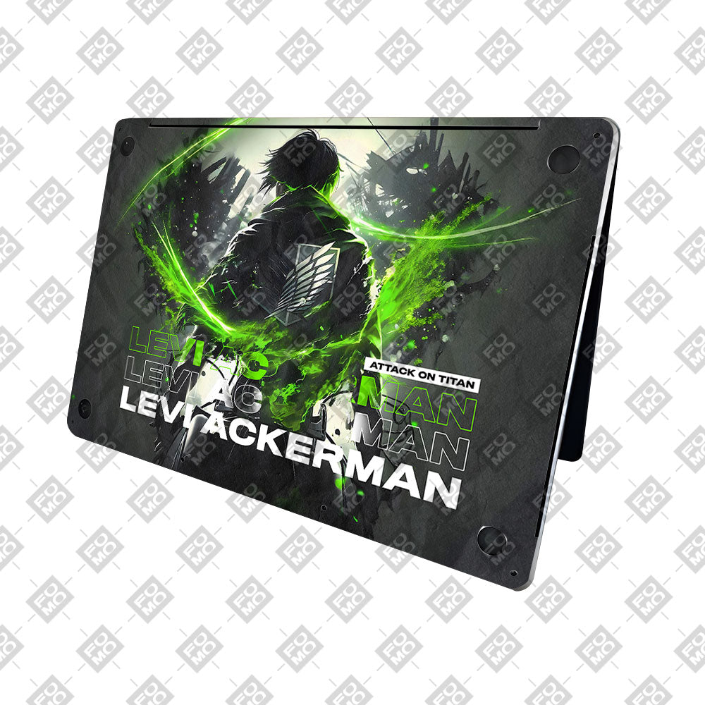 Levi Ackerman Neon Fury MacBook Pro 16 2019 Laptop Skin